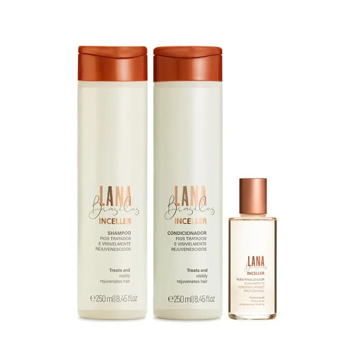 Inceller Kit Shampoing Et Apres-shampooing + Huile De Finition