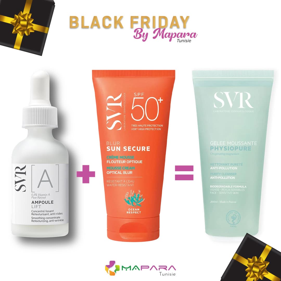 SVR Pack Anti-age Expert Et Protection Invisible + Nettoyant 200ml Offert