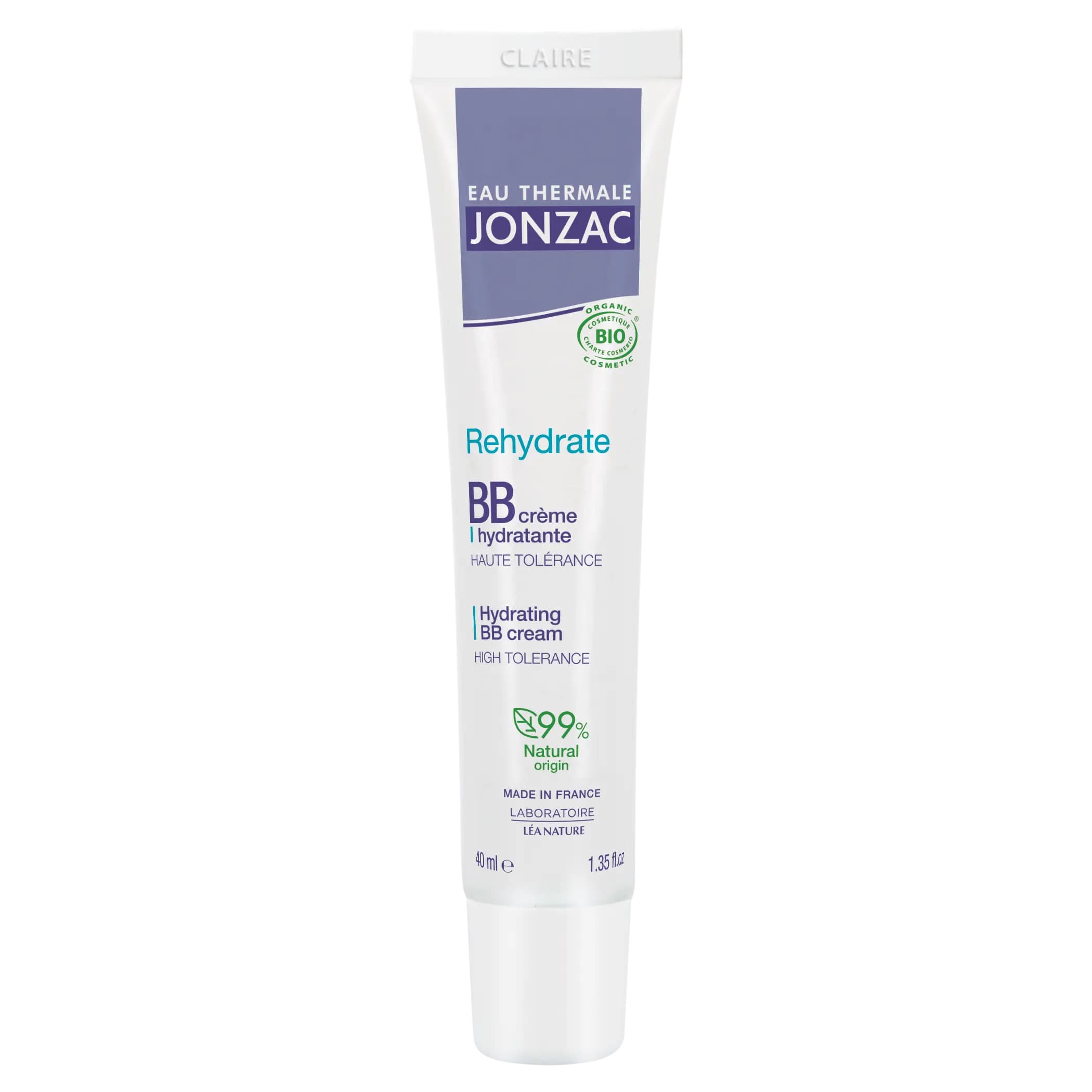 Jonzac BB Creme Hydratante Bio Spf10 Teinte Claire 40ml