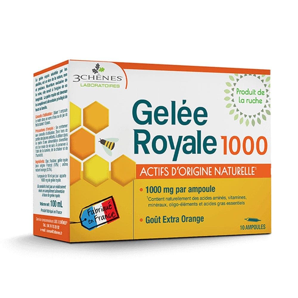 3 Chenes Gelee Royale 1000 10 Ampoules De 10ml