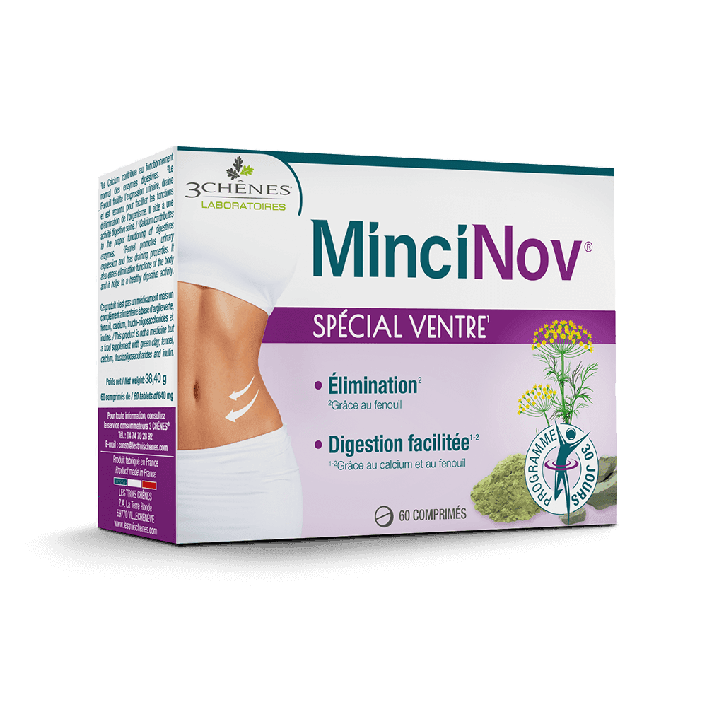3 Chenes Mincinov Special Ventre 60 Comprimes