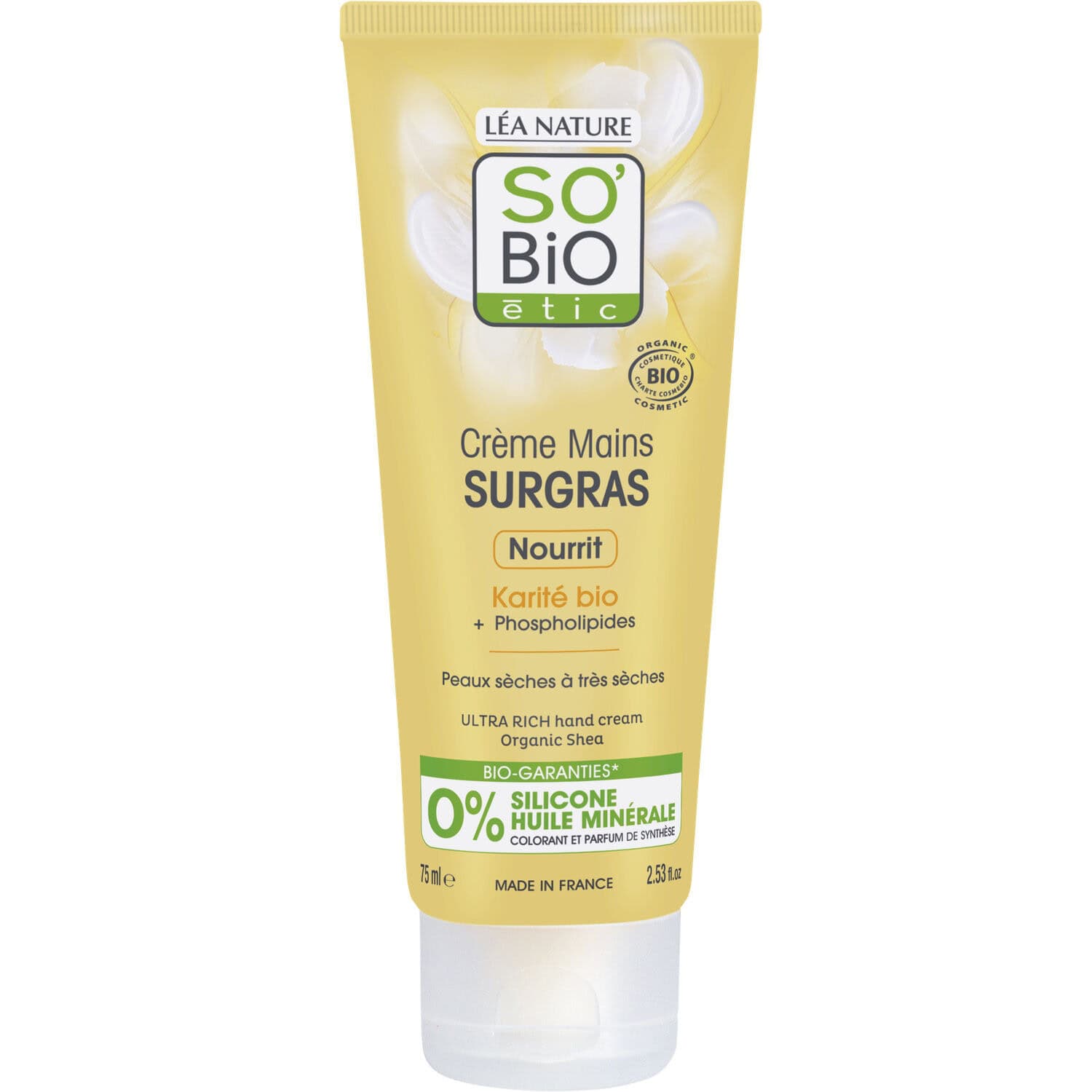 So Bio Creme Mains Surgras Au Karite Bio 75ml