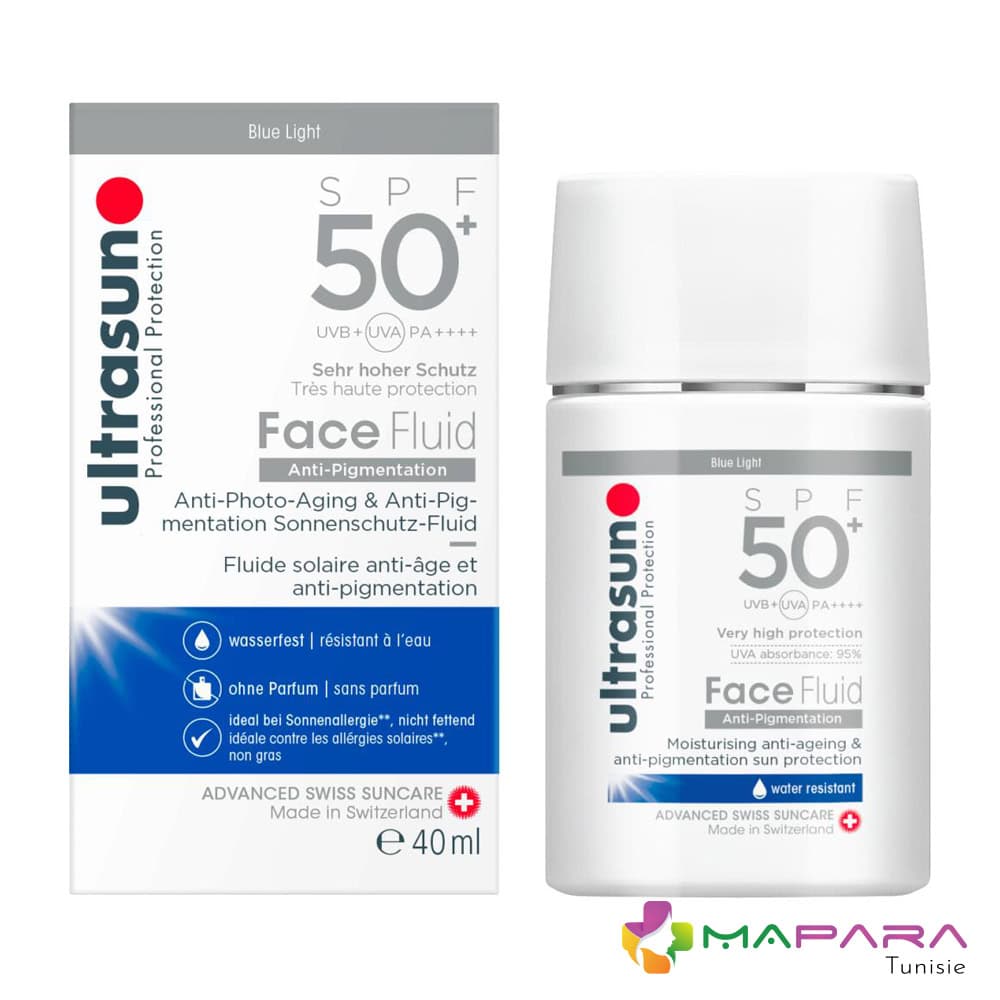 Ultrasun Face Fluid Anti-pigmentation Spf50+ 40ml