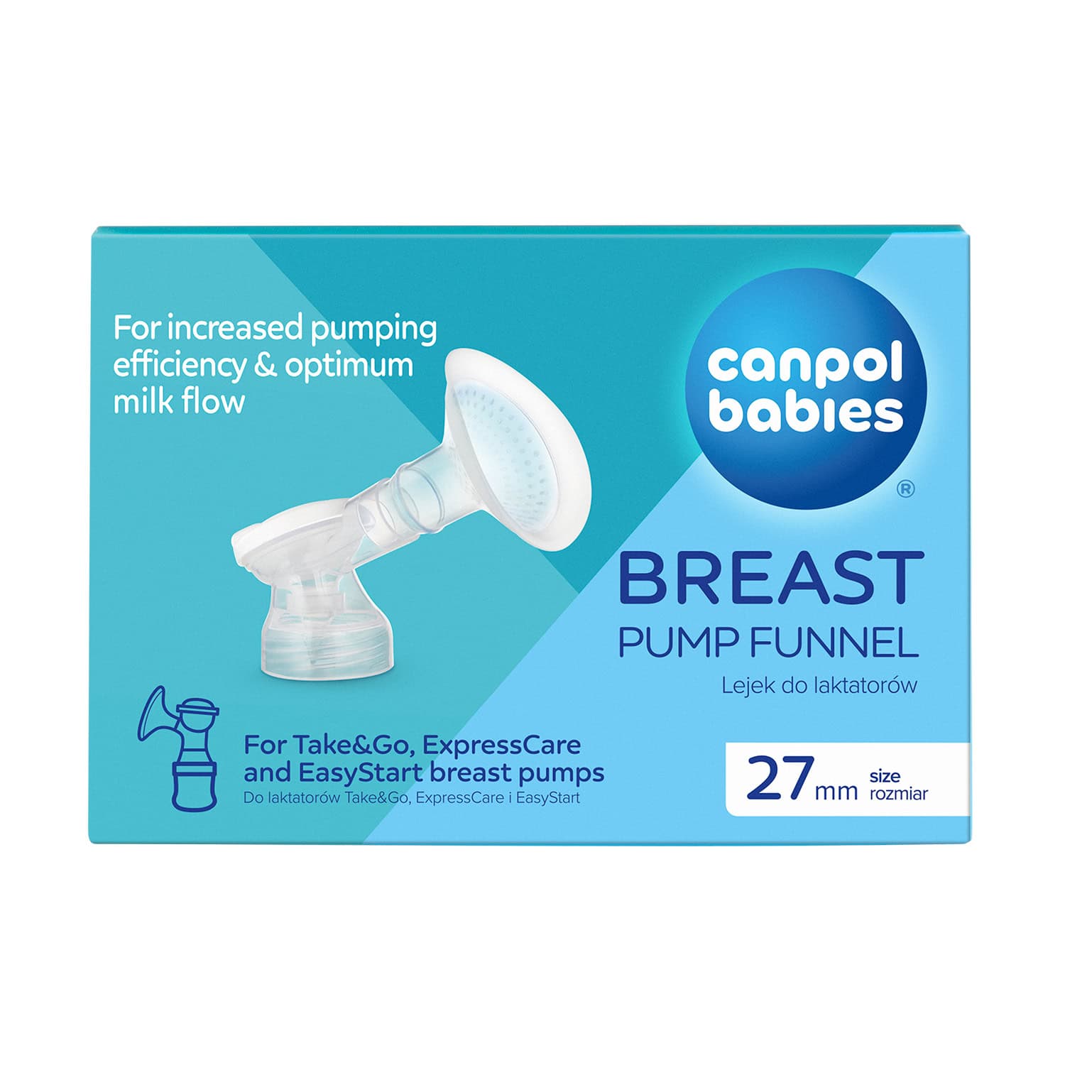 Canpol Entonnoir Pour Tire-lait Avec Bord Elastique 27mm 12/217