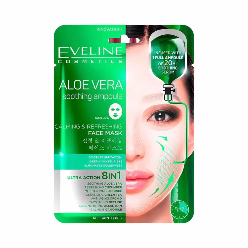 Eveline Masque Visage Apaisant Et Rafraichissant A L'aloe Vera