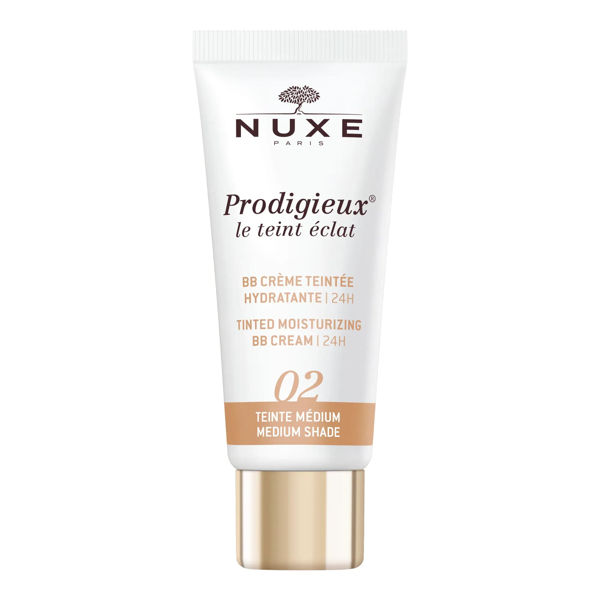 Nuxe Prodigieux Le Teint Eclat BB Creme Teintee Hydratante 24H 02 Medium 30ml