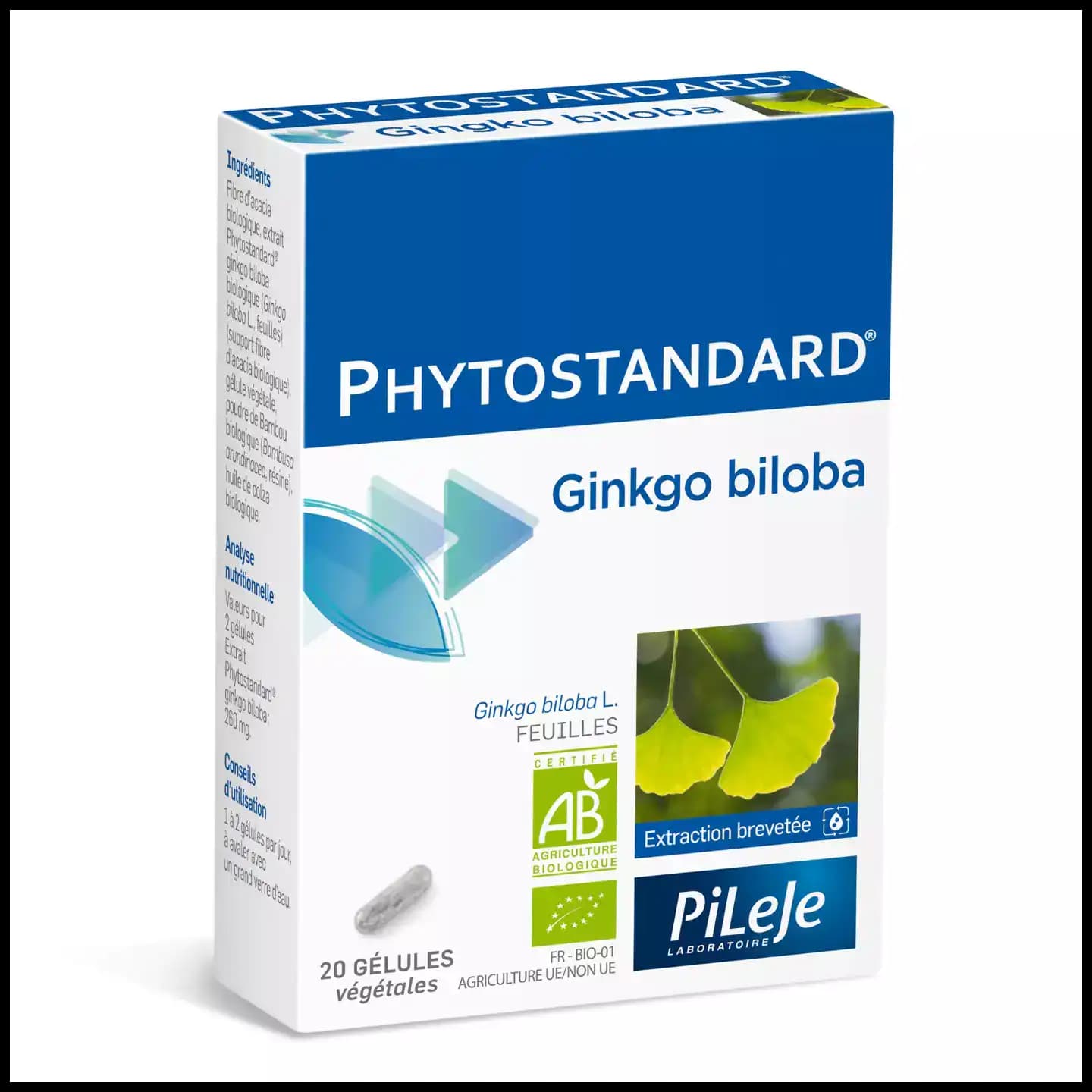 Pileje Phytostandard Ginkgo Biloba 20 Gelules