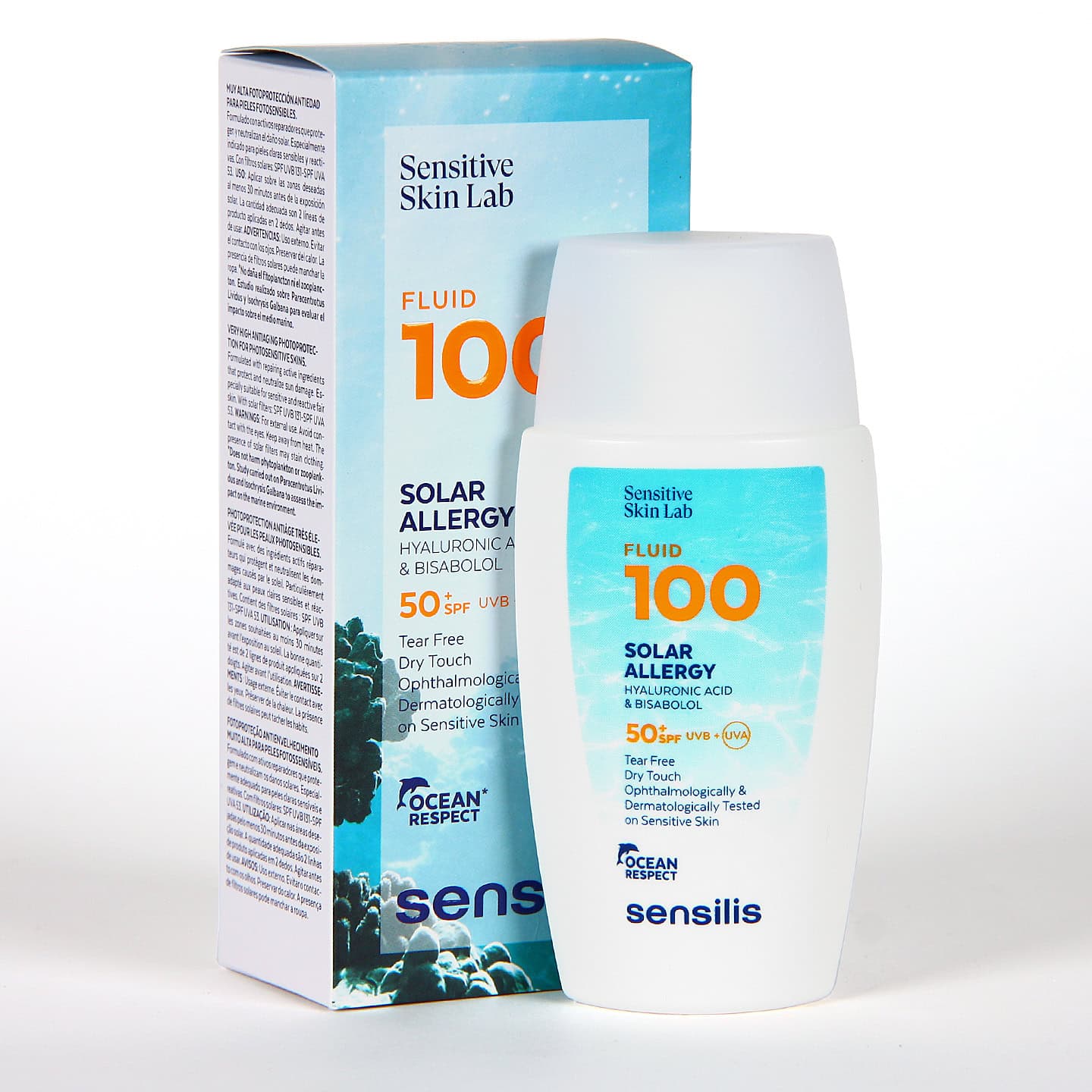 Sensilis Fluide 100 Allergie Creme Solaire Aqueuse Ultrafluide Spf50+ 40ml