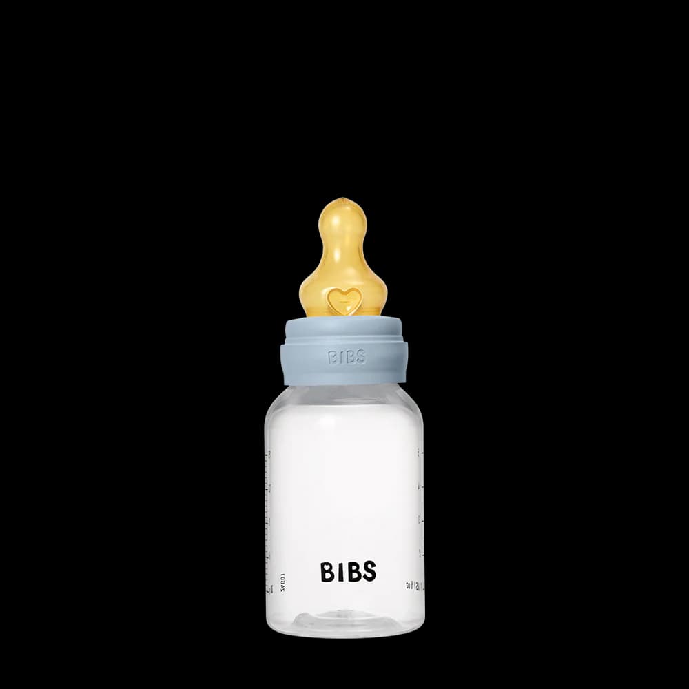 Bibs Biberon Baby Blue Debit Lent Pp Sans Bpa Avec Tetine En Latex 0m+ 150ml