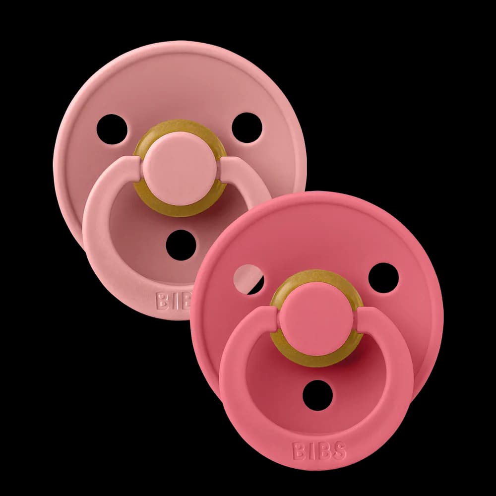 Bibs Colour 2 Sucettes Taille 1 Dusty Pink 0 A 6 Mois