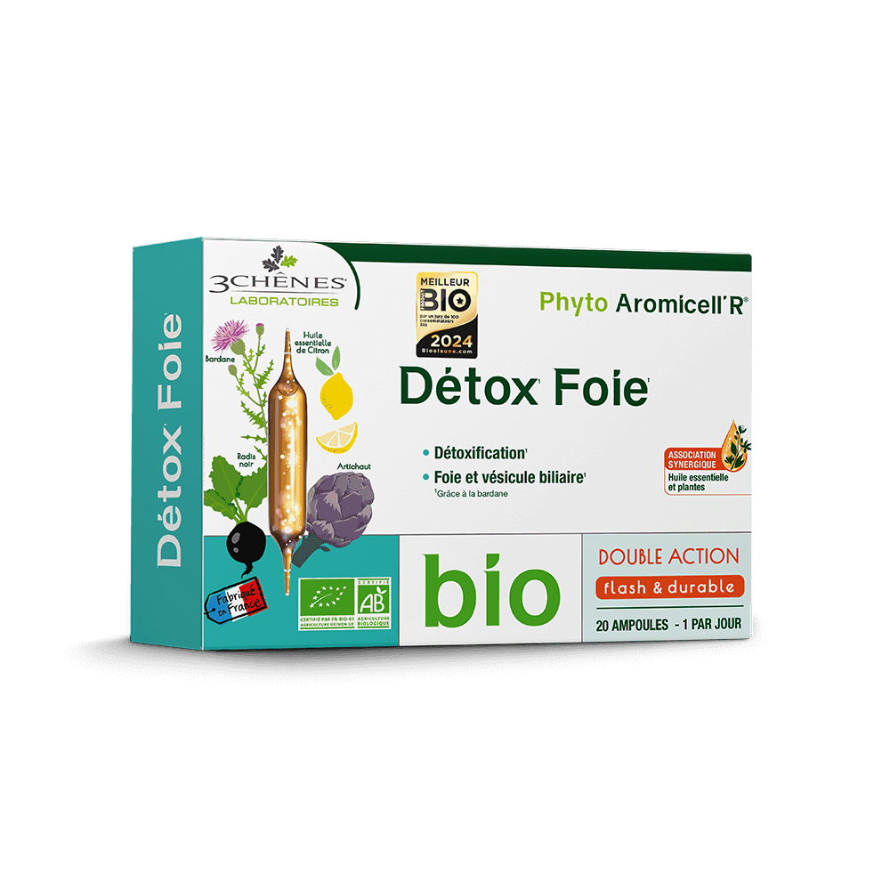 3 Chenes Phyto Aromicellr Detox Foie Bio 20 Ampoules