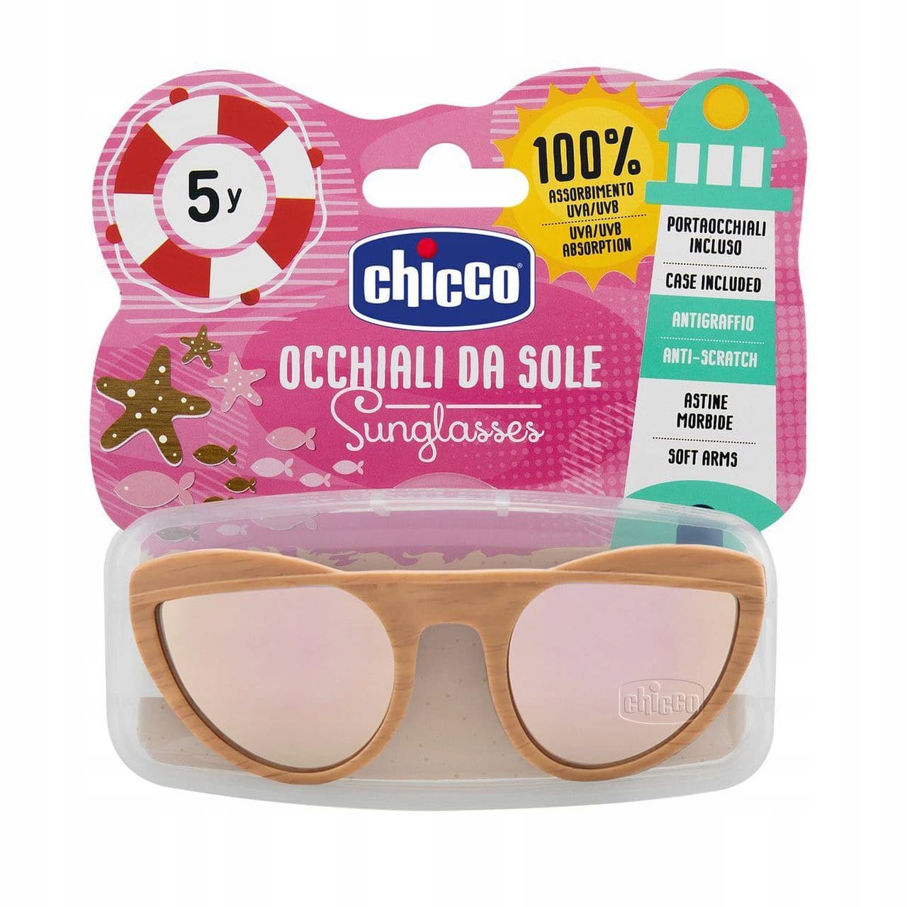 Chicco Lunettes De Soleil Fille Beige 5 Ans+
