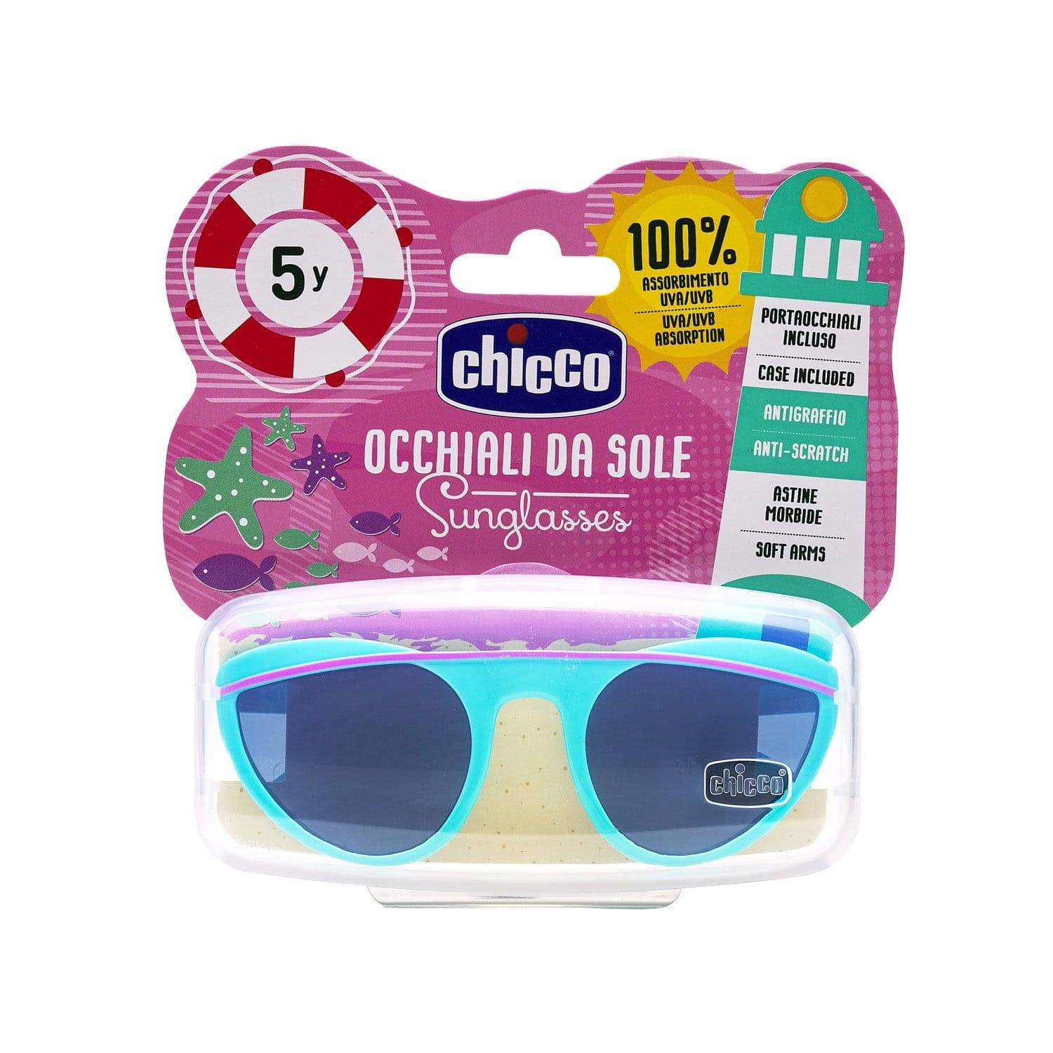 Chicco Lunettes De Soleil Fille Vert D'eau 5 Ans+