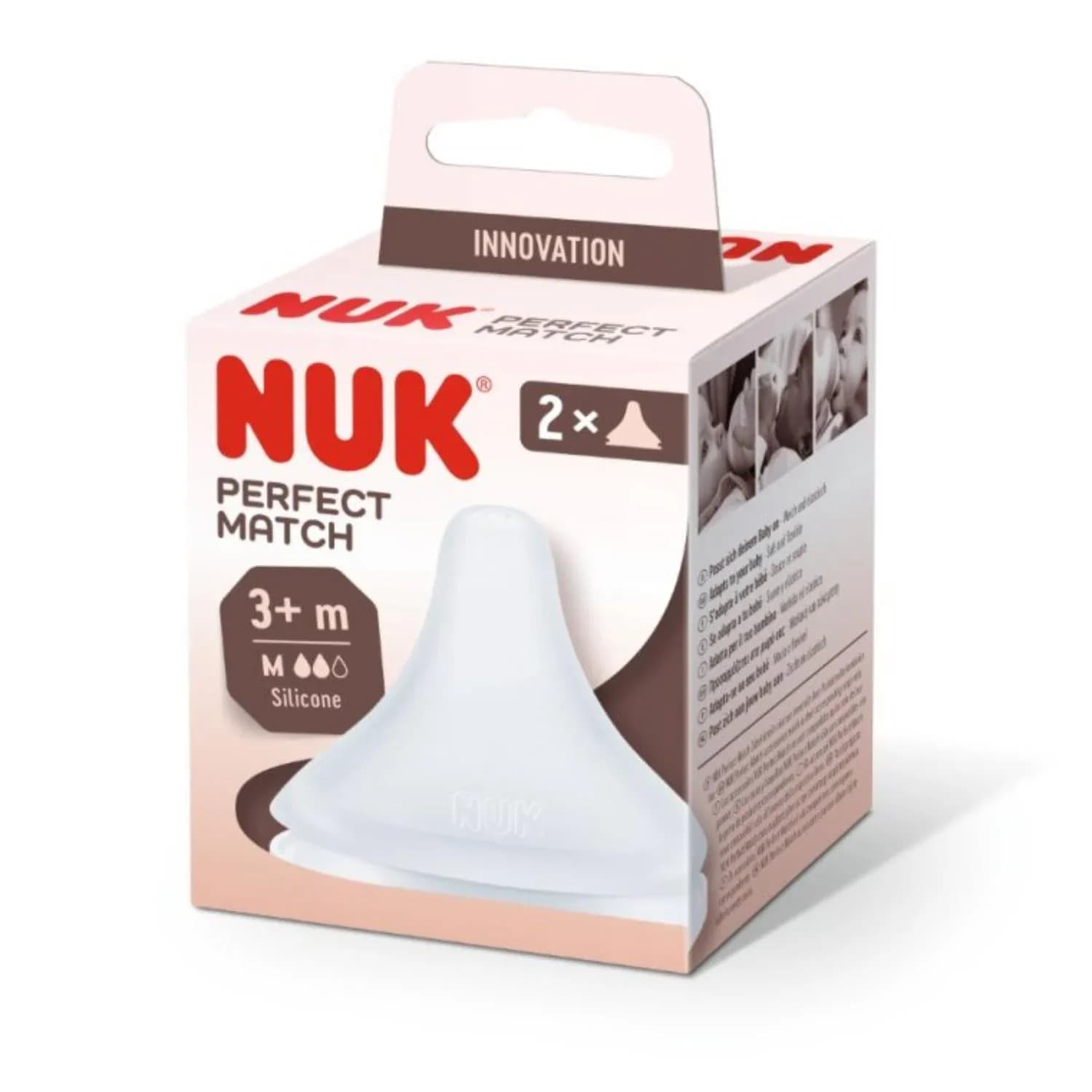 Nuk Perfect Match 2 Tetines Silicone 3 Mois Et +