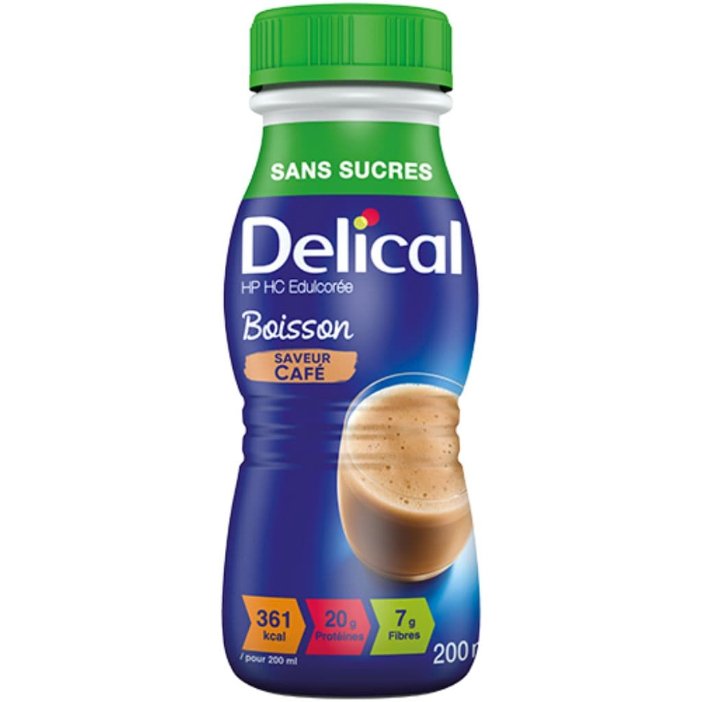 Delical Boisson Hp Hc Sans Sucres Saveur Cafe 200ml