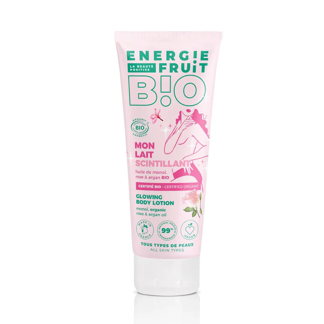 Energie Fruit Mon Lait Scintillant A L'huile De Monoi, Rose Et Argan Bio 200ml
