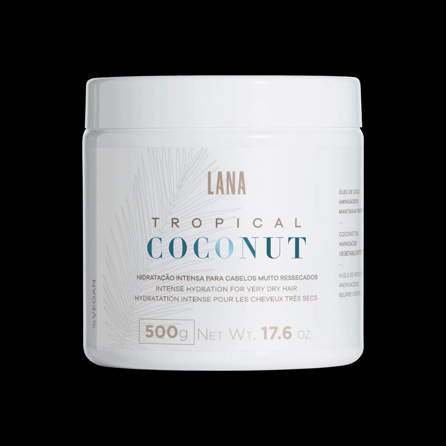 Lana Brasiles Masque Hydratation Intense Tropical Coconut 500gr