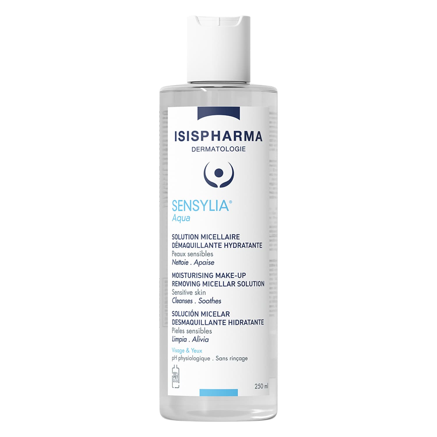 Isispharma Sensylia Solution Micellaire Demaquillante Hydratante Aqua Peaux Sensibles 250ml