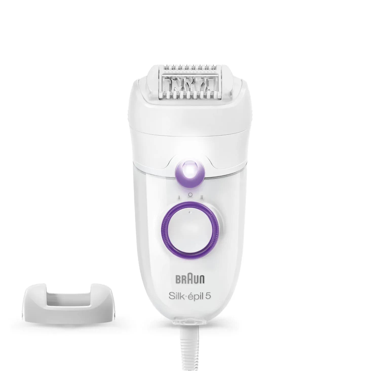 Braun Silk-epil 5 505 Power 28 Pinces Violet, Blanc