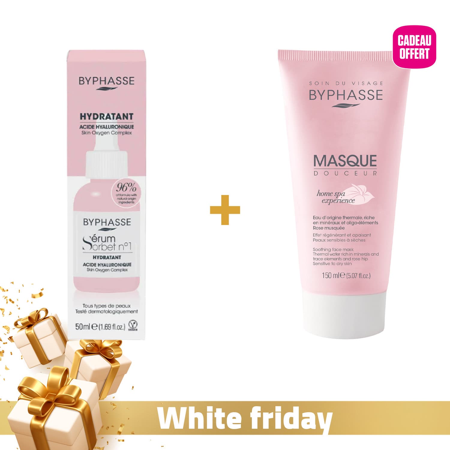 Byphasse Serum Sorbet Hydratant Achete = Masque Douceur Home Spa 150ml Offert