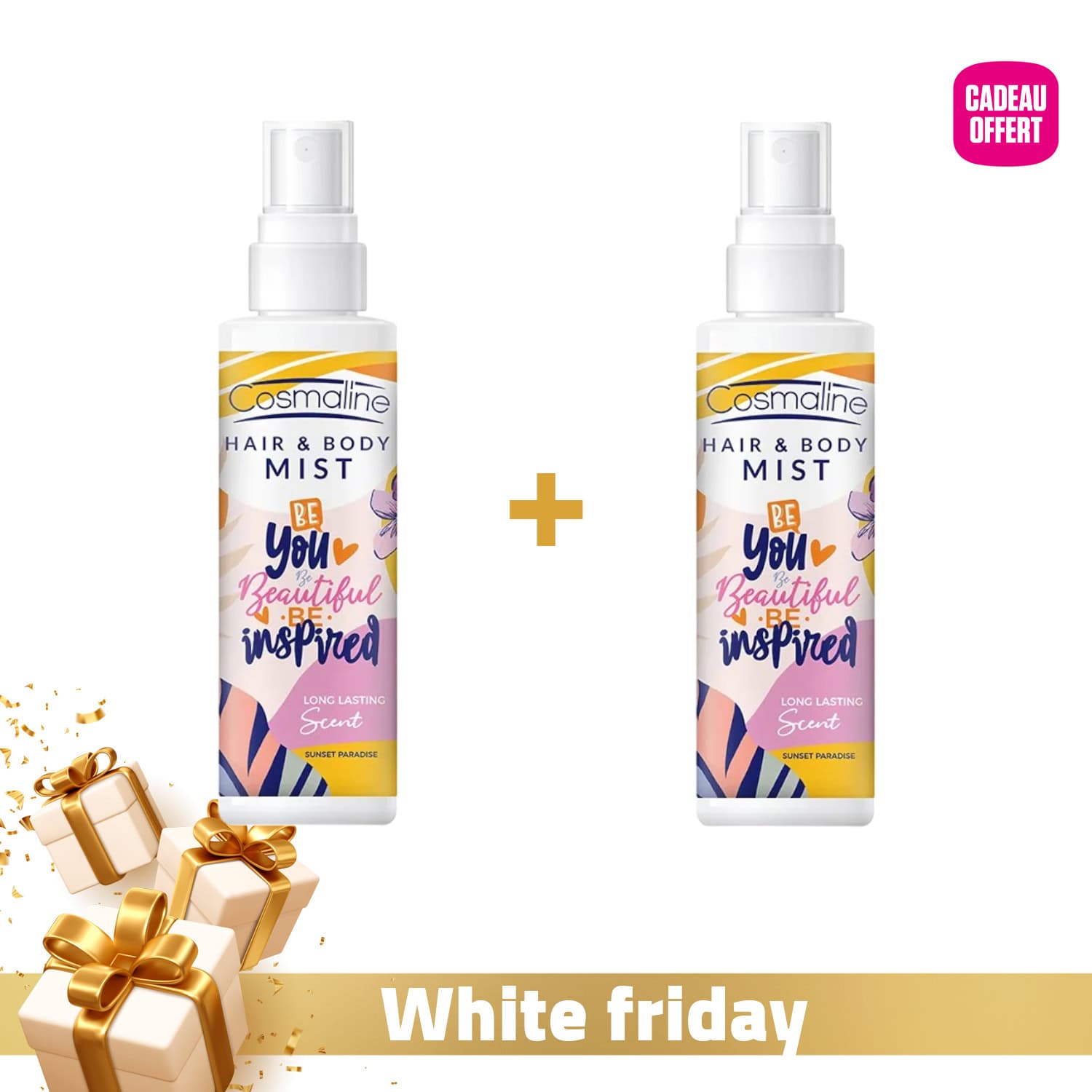 Cosmaline Hair Et Body Mist Sunset Paradise 125ml + Cosmaline Hair Et Body Mist Sunset Paradise 125ml Offert
