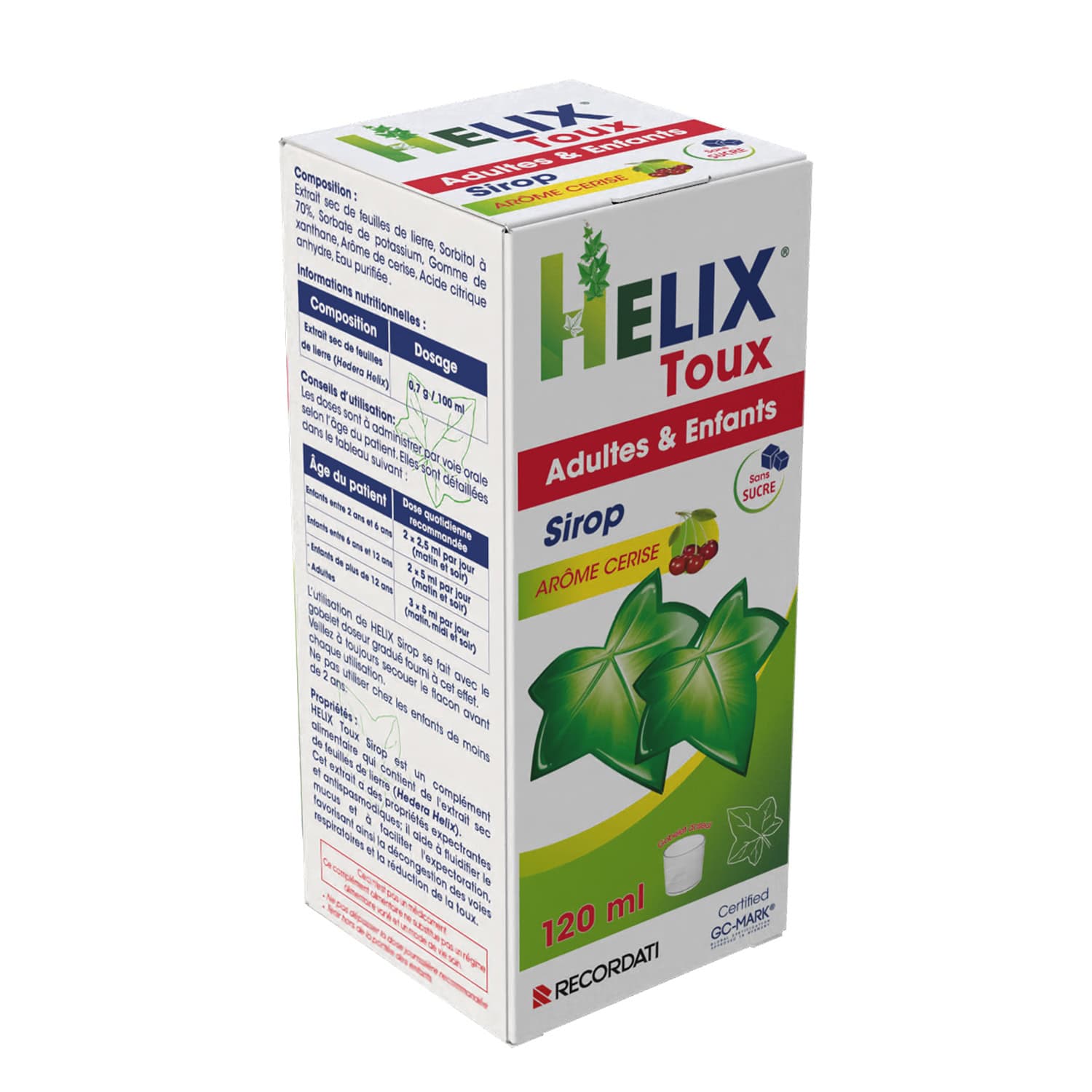 Helix Toux Sirop Adultes Et Enfants 120ml