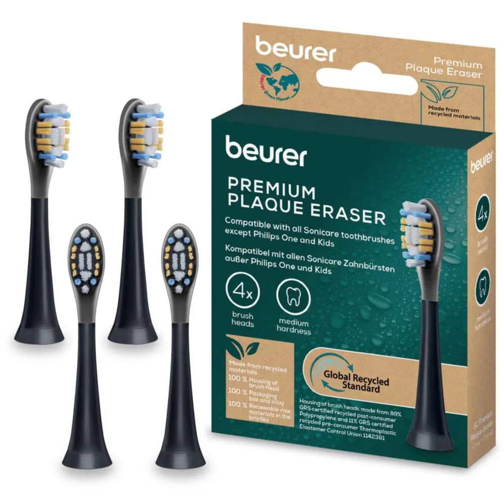 Beurer Tetes De Brosse A Dents Sc Premium Plaque Eraser 4x Gp 10522