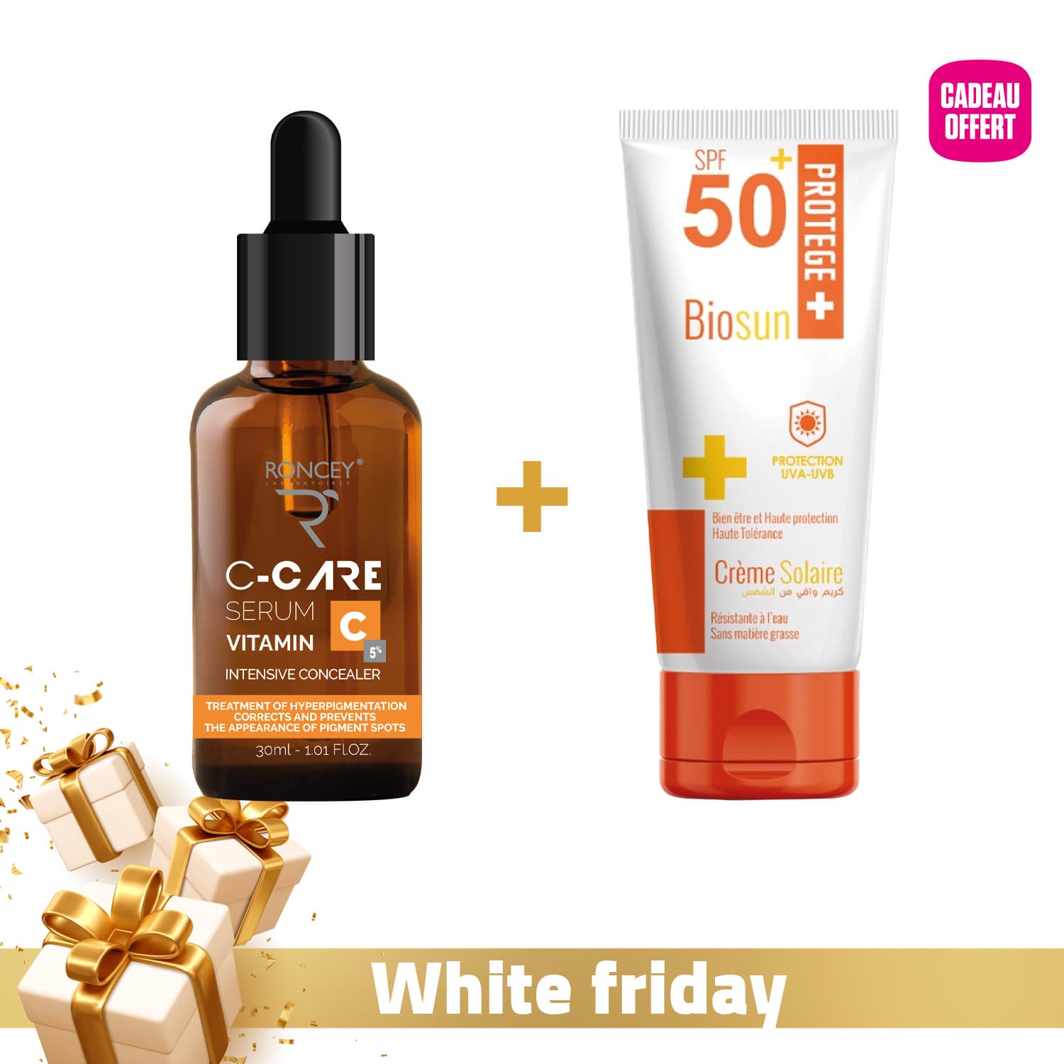 Roncey Vitamine C Eclat 5% + Ecran Solaire Offert