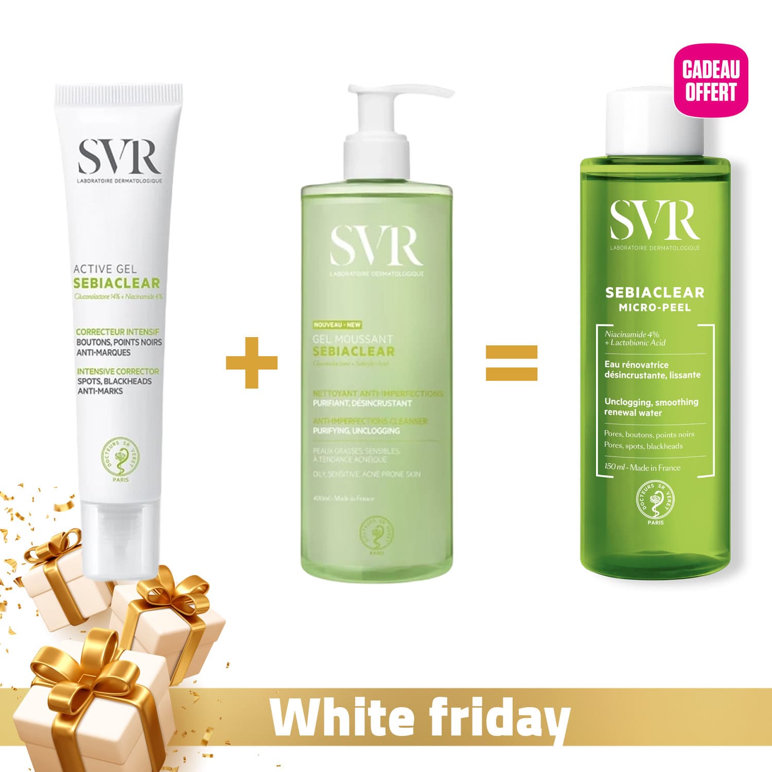 SVR Sebiaclear Purete Et Perfection + Micro-peel Offert