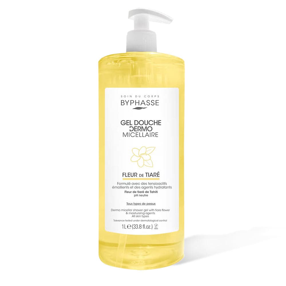 Byphasse GEL Douche Dermo Micellaire Fleur De Tiare 1L