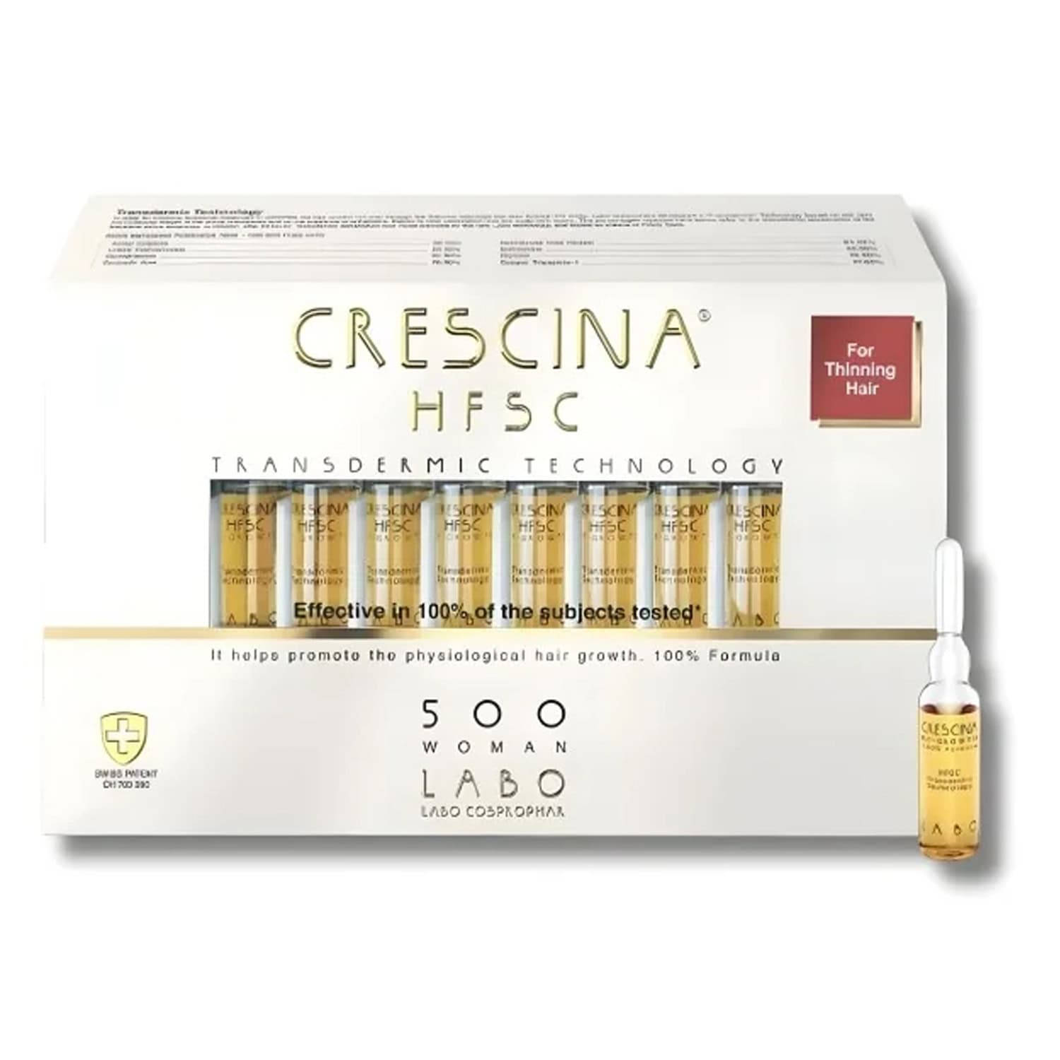 Crescina Hfsc Transdermique (repousse) 500 Femme 20 Ampoules
