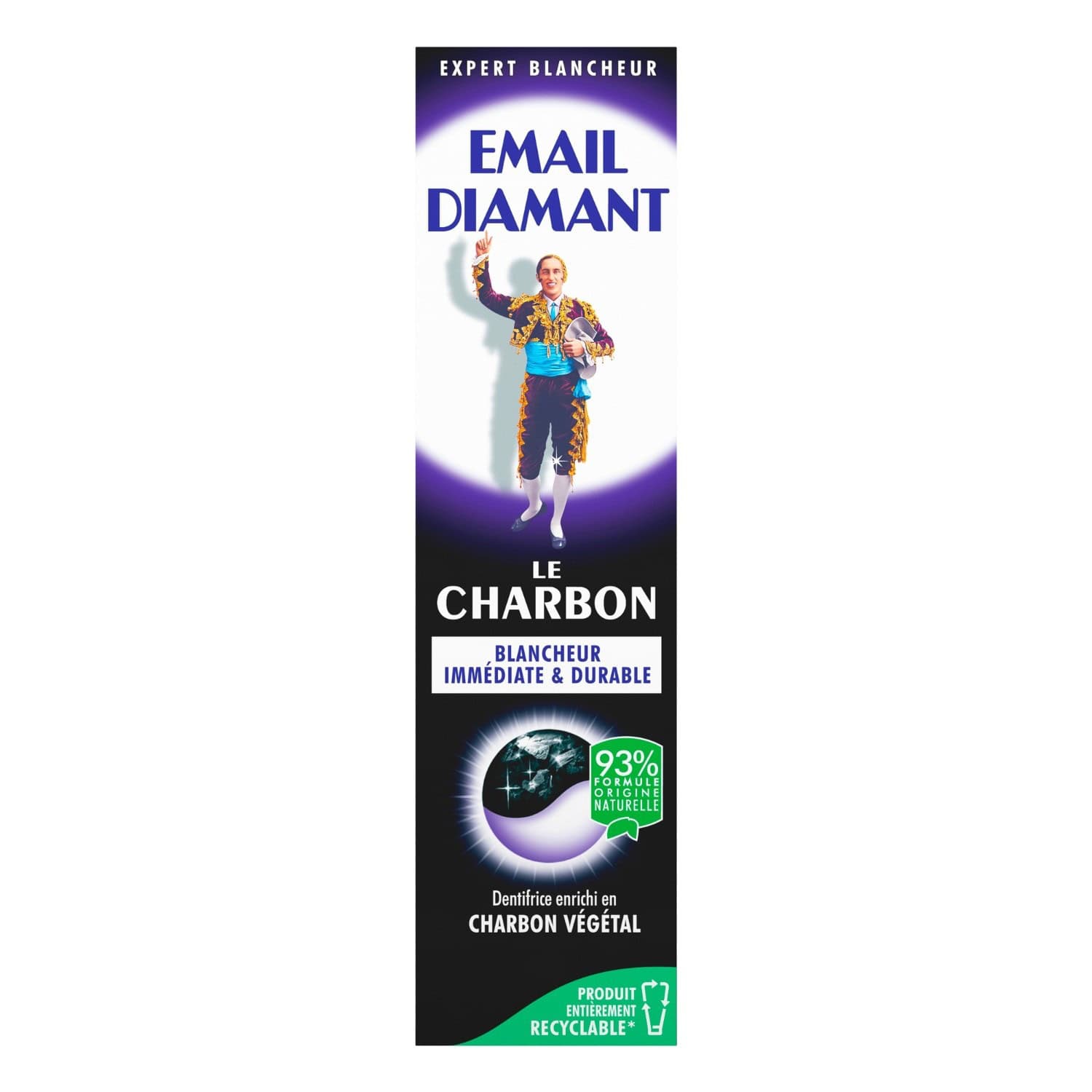 Email Diamant Le Charbon Dentifrice Blancheur Immediate Et Durable 75ml