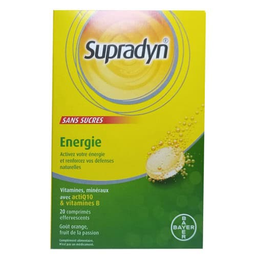 Supradyn Energie 20 Comprimes Effervescents