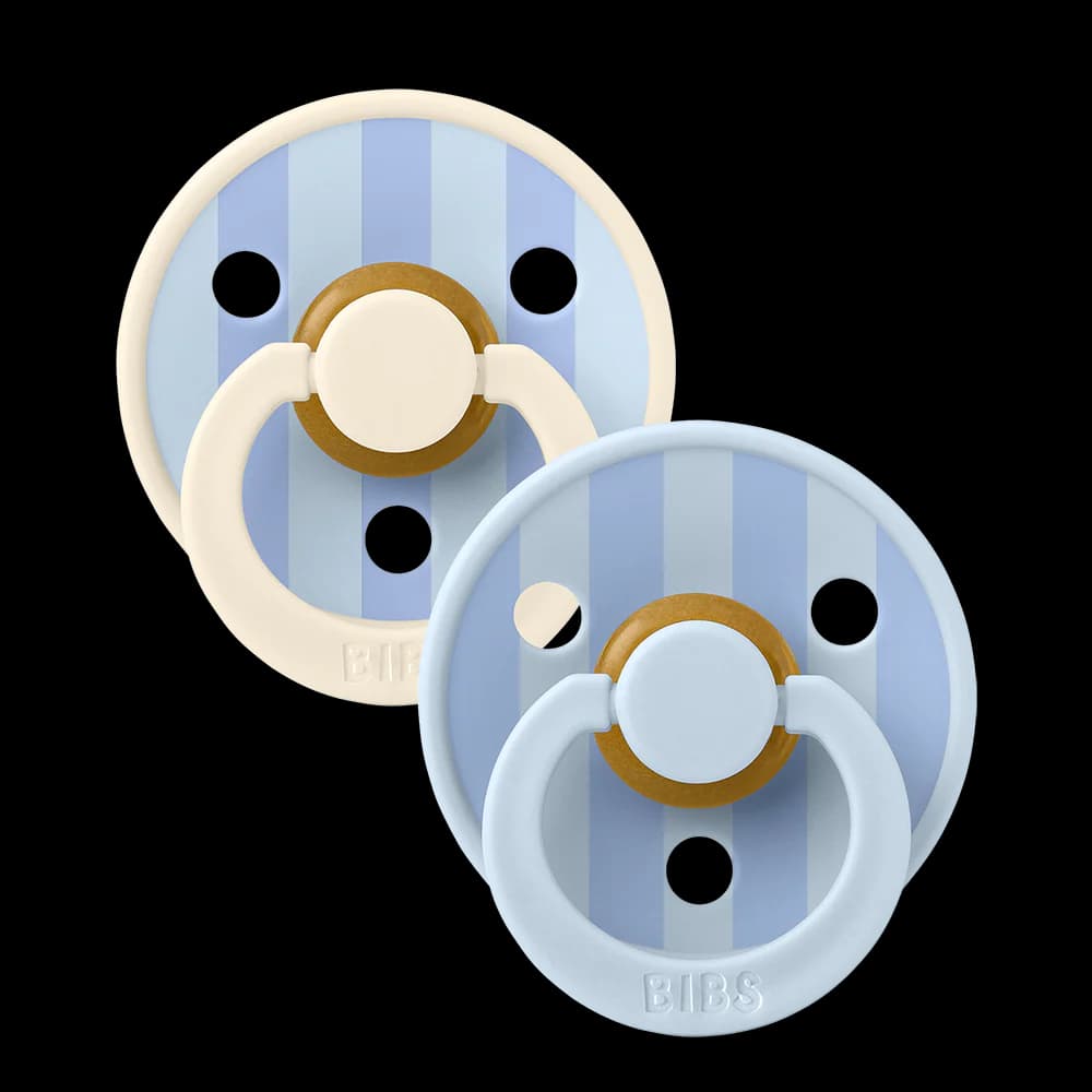 Bibs Studio Colour 2 Sucettes Taille 1 Baby Blue Dusty Blue Mix 0 A 6 Mois