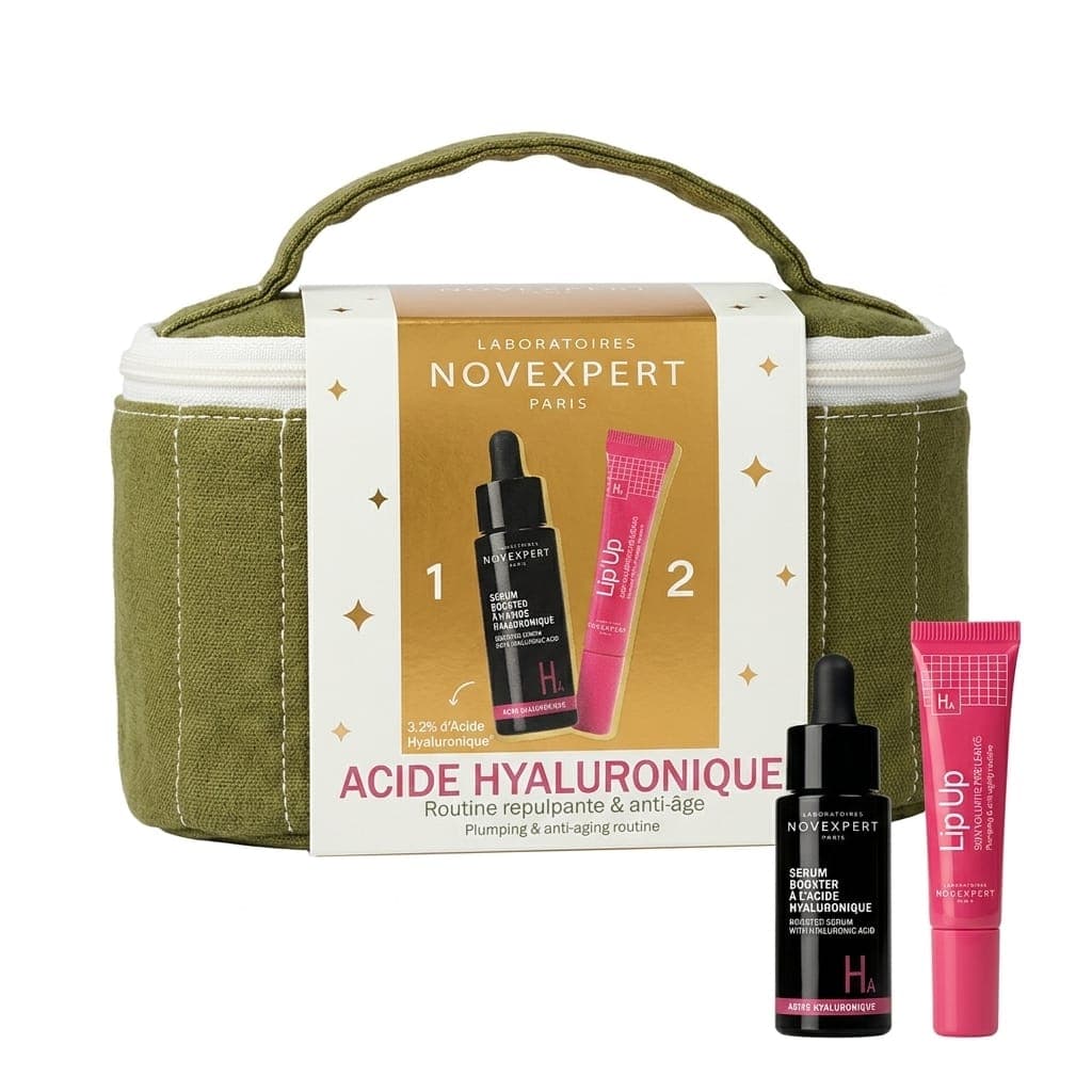 Novexpert Coffret Serum Booster A L’acide Hyaluronique 30ml + Lip’up Soin Levres Repulpant 8ml (offert)