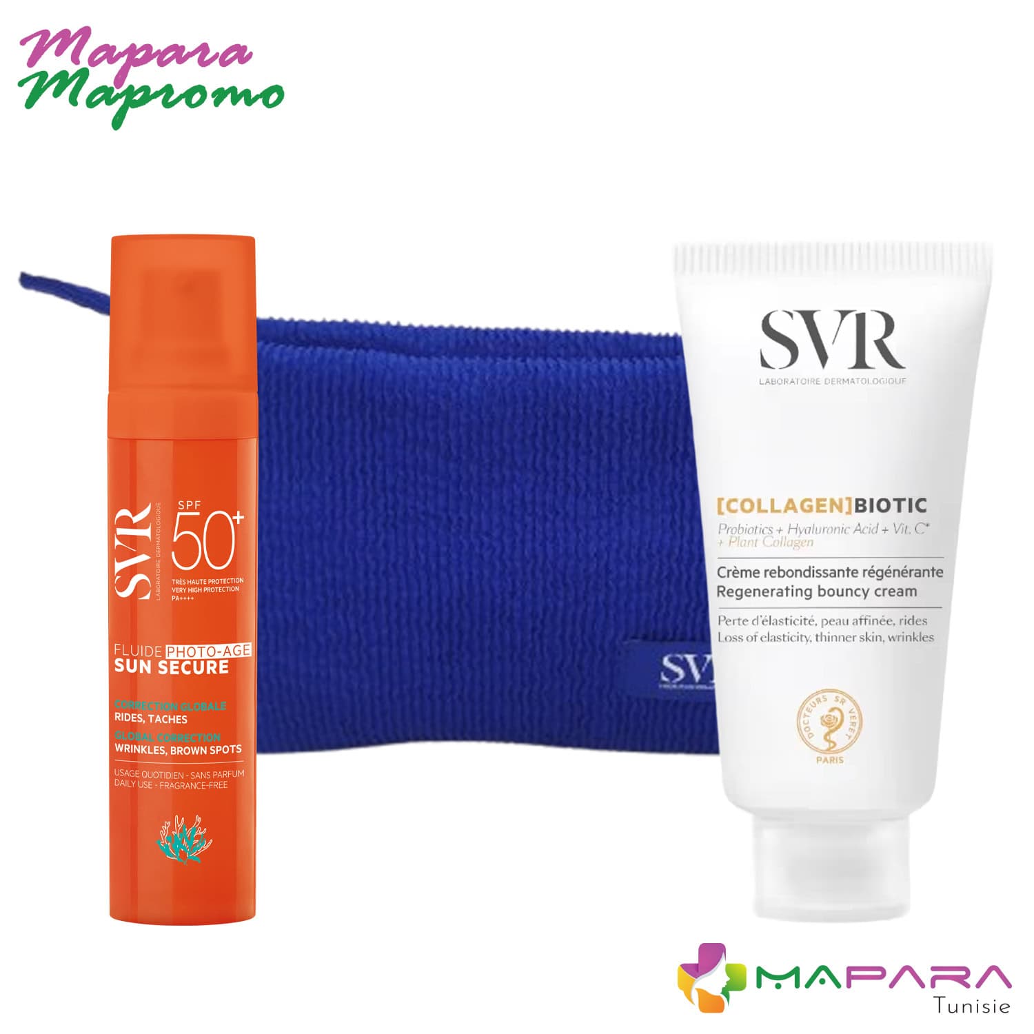 SVR Sun Secure Fluide Photo-age Spf50+ 40ml + Collagene Biotique 15ml (offert)