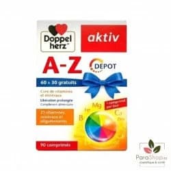 Aktiv A-z Vitamines Et Mineraux 90 Comprimes (60 +30 Gratuits)